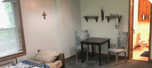 Private bedroom at assisted living & hospice care house in Kentwood, MI